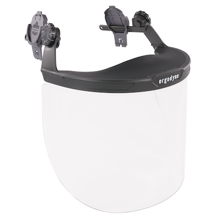Ergodyne Clear Lens Gray Hard Hat Face Shield for Full Brim 8995